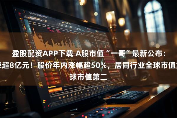 盈股配资APP下载 A股市值“一哥”最新公布：日赚超8亿元！股价年内涨幅超50%，居同行业全球市值第二