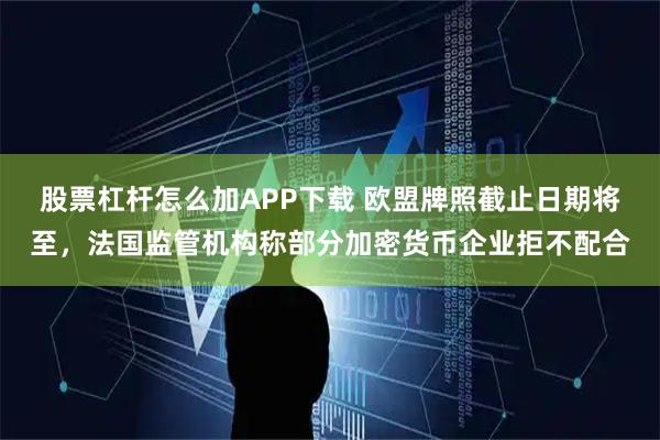 股票杠杆怎么加APP下载 欧盟牌照截止日期将至，法国监管机构称部分加密货币企业拒不配合